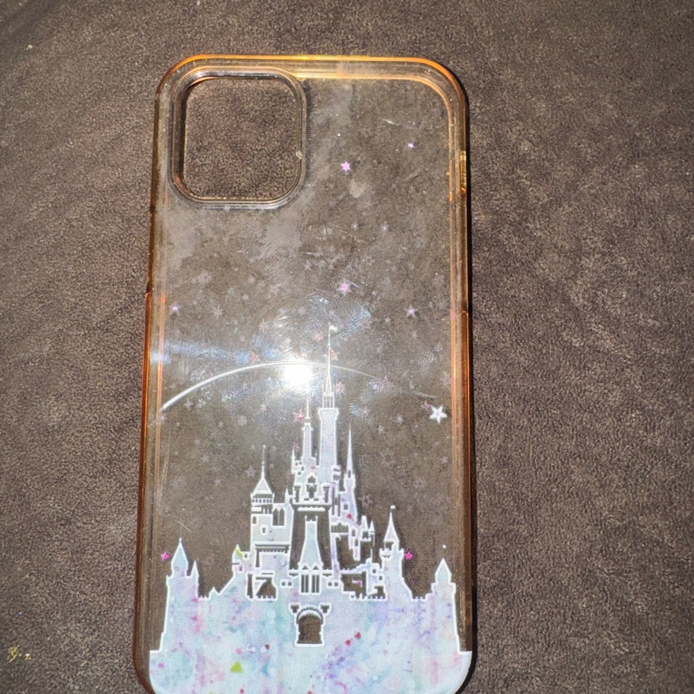 Transparent Castle Design Phone Case